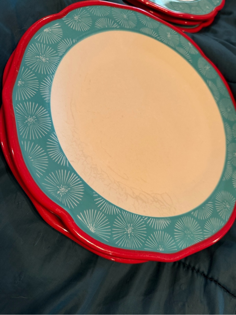 set of 3 Pioneer Woman Happiness dinner plates